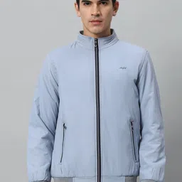 AR-FIT Men Striped Polyester Water Resistant Open Front Jacket-22