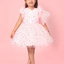 Muhuratam Pink Nylon Dresses-image-91