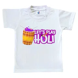 Cute Pals Girls Typography Printed V-Neck Applique T-shirt-picture-2