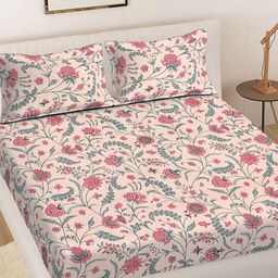 Myntra Elegant Homes 300 TC Polycotton King Bedsheets-picture-34