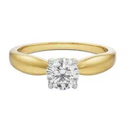 Emori Diana Solitaire 0.5 Diamond 18kt Gold Ring 4.17gm-image-47