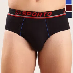 Sporto by Macho Men Solid Mid-Rise Basic Briefs-picture-12