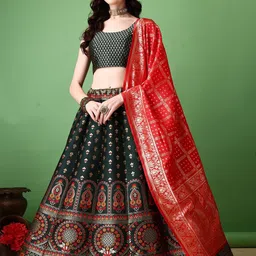 APNISHA Ready to Wear Lehenga & Unstitched Blouse With Dupatta-picture-32