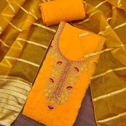 Maroosh Floral Embroidered Unstitched Dress Material-picture-34
