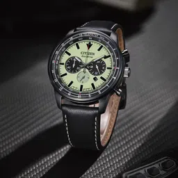Citizen Men Dial & Leather Straps Analogue Eco Drive Watch CA4505-21X-image-40