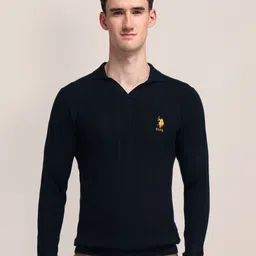 U.S. Polo Assn. Men Self Design Sweaters-image-42