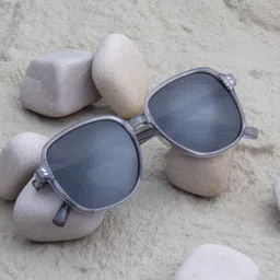Ted Smith Unisex Polarised UV Protected Lens Square Sunglasses SUN-GLEN_SGRE-46