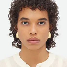 styledose Sterling Silver Gold-Plated Teardrop Stud Earrings-59