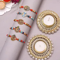 Aapno Rajasthan 9-Pcs Thread Rakhi Gift Set-11
