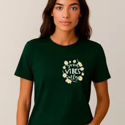 Anikmart Women Typography Printed Round Neck Cotton T-shirt-picture-20