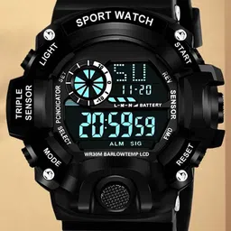 Hala Men Solid Round Tang Regular Digital Watch-22