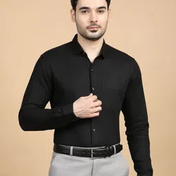Kuons Avenue Smart Spread Collar Cotton Formal Shirt-image-4