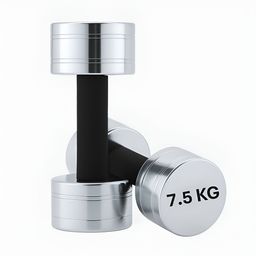 ADRENEX Set Of 2 Round Fixed Weight Dumbbell - 7.5 kg Each-7