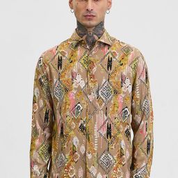 Snitch Men Smart Slim Fit Opaque Printed Casual Shirt-picture-40