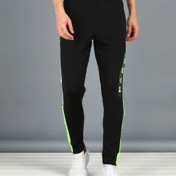 Men Printed Dark Blue Track Pants-image-22