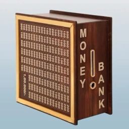 Money sever Box with Counting Target Coin Bank,Wooden Money Saving Box Coin Bank-10