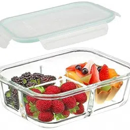 Airtight Clamp Plastic Lid Glass Lunch Box 1 Containers Lunch Box-image-51