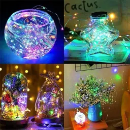 pesca 100 LEDs 10 m Multicolor Steady String Rice Lights image 5
