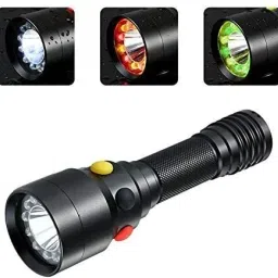 3 Colors Signal Railway Overhaul 3 Mode Chargeable XPG CREE LED With Magnet Tail Torch-15