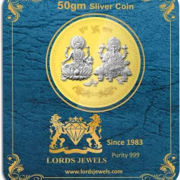 Laxmi Ganesh Ji Plated Silver Coins 50 Grams S 999 50 g Silver Coin-image-16