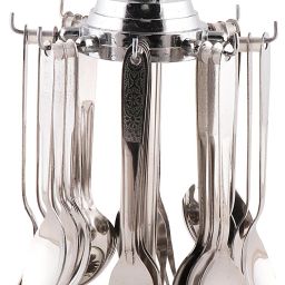 Premium Stainless Steel Cutlery Set - Set of 25 (Contains: 6 Master Spoons, 6 Tea Spoons, 6 Forks, 6 Soup Spoons) - Silver Stainless Steel Cutlery Set-49