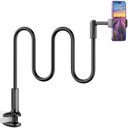 SAIJI IVY 4 Gooseneck Phone holder for bed 360° Rotate Adjustable Cell Phone Holder Mobile Holder-2