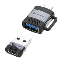 UltraProlink C-Adapt Duo Type C to Type A OTG Adapter (5Gbps Data Transfer Speed, Black)-28
