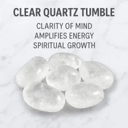 CLEAR QUARTZ TUMBLE STONE Polished Angular Crystal Stone-28