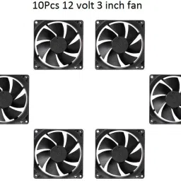 FUTURONICS (Pack of 10) India DC 12 Volt Cooling Fan for PC Case SM007 Cooler-image-62