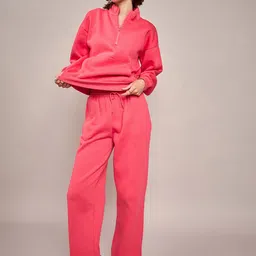SASSAFRAS High Neck Sweatshirt With Trousers Co-Ords Set-image-28