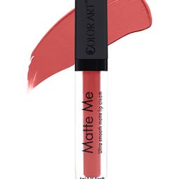 Color Art Matte Me Waterproof Liquid Lipstick - 6 ml - Nude Peach-image-58