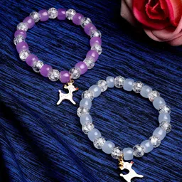 Stoln Girls 2 Crystals Charm Bracelet-20