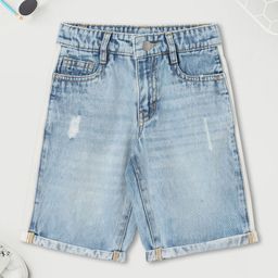 max Boys Washed Pure Cotton Denim Shorts Technology-picture-34