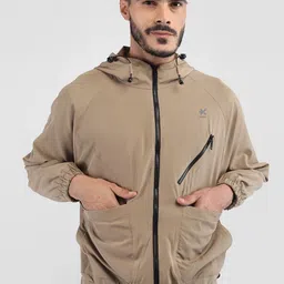 HRX by Hrithik Roshan Men Hooded Solid Windcheater Bomber Jacket-picture-22