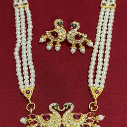 Varnii Gold-Plated Alloy Artificial Stones & Beads Jewellery Set-image-45