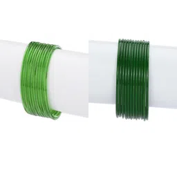 1ST TIME Set Of 24 Green Alloy Bangles-picture-7