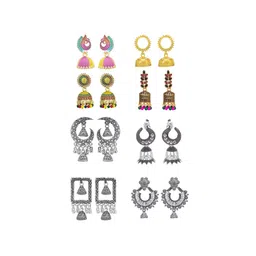 PRIVIU Circular Jhumkas Earrings-image-14