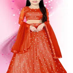 F Plus Fashion Girls Net Semi-Stitched Lehenga Choli-picture-15