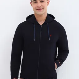 Allen Solly Men Pure Cotton Hooded Sweatshirt-picture-12