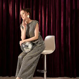 STYLECAST X KASSUALLY Basic Jumpsuit with Embellished image 3