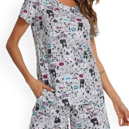 Xivir Women Printed Night suit-image-5