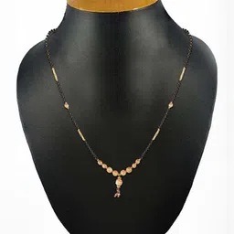 SONI DESIGNS Gold-Plated Brass Artificial Stones & Beads Mangalsutra-picture-9