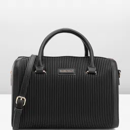 Allen Solly Textured Structured Handheld Bag with Detachable Sling Strap-image-95