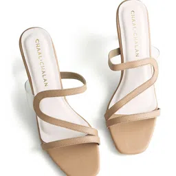 CHAAL CHALAN PU Work Stiletto Mules with Bows-image-26