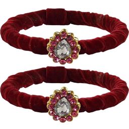 Vidhya Kangan Maroon Brass Bangles-51