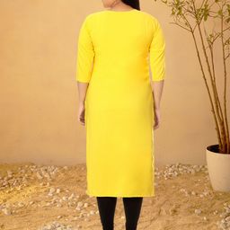 Anouk Rustic Selection Of 2 Colorblocked Round Neck Straight Kurtas image 4