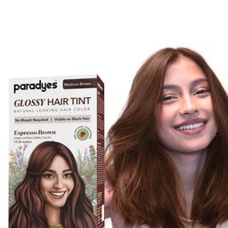 Paradyes Glossy Hair Tint No Ammonia For Natural Black Hair - 160 g- Espresso Brown-32