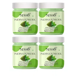 Newsio Set Of 4 Pure & Natural Pudina Powder For Skin & Hair - 100 g Each-14