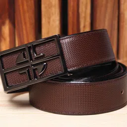 Killer Men Textured Reversible Formal Belt-image-34