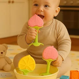 NeonateCare Infants Set Of 2 BPA Free Silicone Teether & Fruit Feeder-34